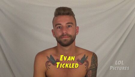 Tattooed Twunk Evan Tied up and Tickled