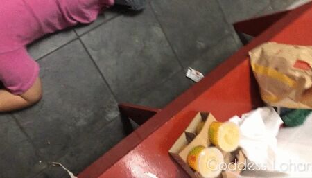 slave eating on the dirty floor