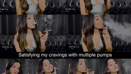 Satisfying my intense cravings with multiple pumps, while smoking marlboro reds and talking about my addiction!