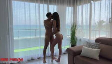 Seductive and horny amateur babe fucking with sea view - Miss Pasion