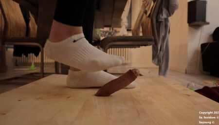 Cockboard with Nikesocks cum