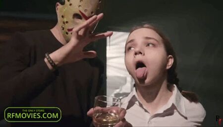 Arina - Chair bondage, ballgag and drooling (FULL HD MP4)