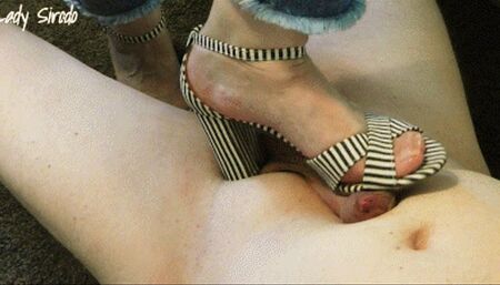 Shoejob with striped Sandals Episode One