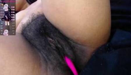 Asian babe has huge black tits and black pussy