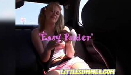 Little teen rubbing her pussy