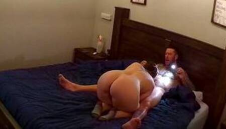 Tattooed Guy Returns for Round 2 Cums in Wifes mouth She Swallows