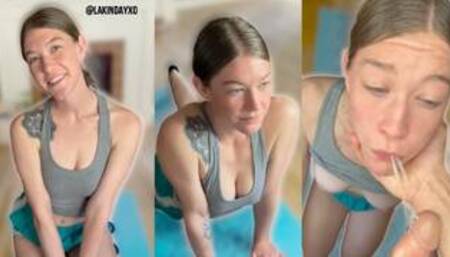 Why Don’t You Stretch My Throat And Cum In It Instead, Yoga Instructor?