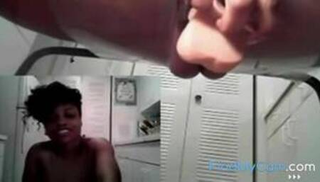 Ebony Squirting on Cam