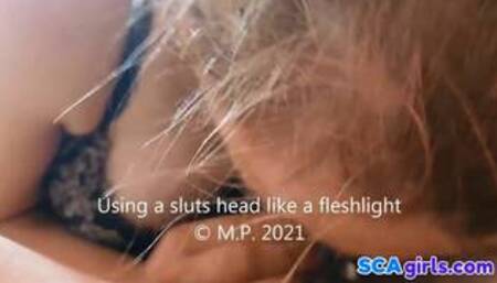 Lutkan pään käyttäminen valonlähteenä