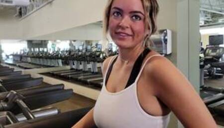 Picked up a girl in the gym and gave her a creampie