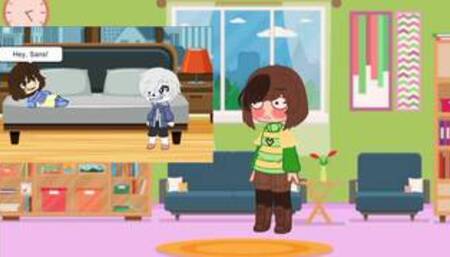 Chara multiverse of madness|| chara reacts to frisk gets caught ||