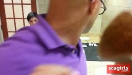 Shopping Mall family restroom fucking