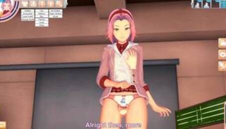 3D Hentaigame - Sakura Haruno skip her class to lose virginity 1