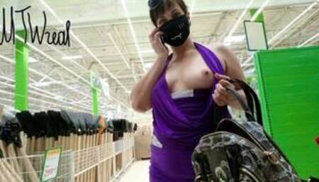 flashing in public store Exhibitionist Wife