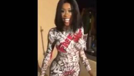 Jodi Couture RAPS Meek Mill Freestyle TOTALLY NAKED