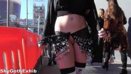 Teaser - Pirate for Hallween, Pussy Flashing in a Sheer Skirt!
