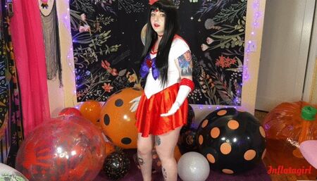 Furious Sailor Mars Scolds and Busts Your Halloween Balloons