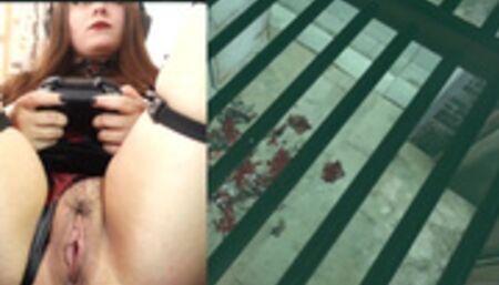 Big Titty Goth Girl Plays Games Nude (DISHONORED NAKED) Part 2