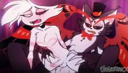 Hazbin Hotel Gay Animation Angel Dust x Husk