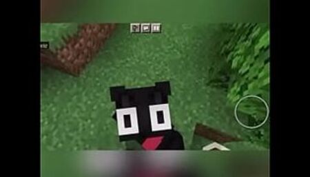 Black babe fucks in her mouth to the phonk in the forest