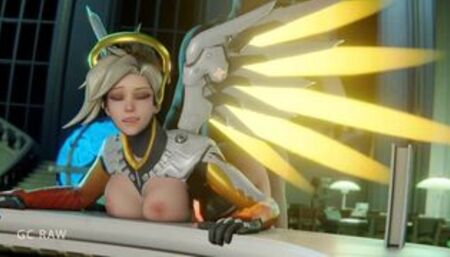 Mercy cooks dinner. GCRaw. Overwatch