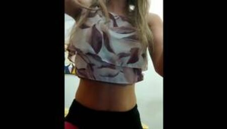 Mona nude boobs with pink legging سینه لخت مونا با جوراب شلواری صورتی