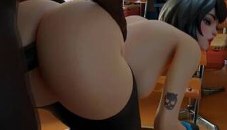 Fortnite Evie Doggystyle Blacked