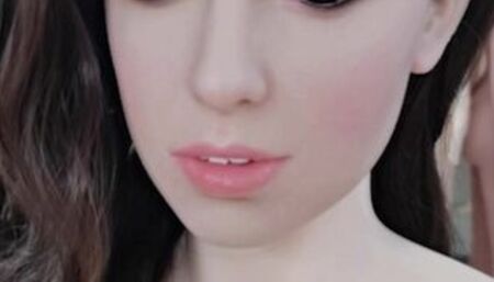 Nude Flat Chested Sex Doll with Black Hair | www.sexdolltech.com