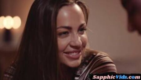 20yo small titted lesbos lick each others wet pussies