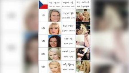 Czech Female Ero Actress Nude Model They Are Pornstar Or AV Ranking Top 9 In Korea