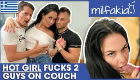 Two cocks are ready to pound down Alice! MILFAKIA