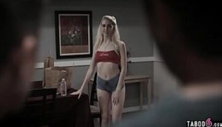 Stepdaughter teen double penetrated after shopping