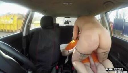 Driving tutor public fucks big ass and bigboobs MILF outdoor