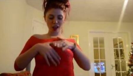 Sexy redhead girl sucking cock clean