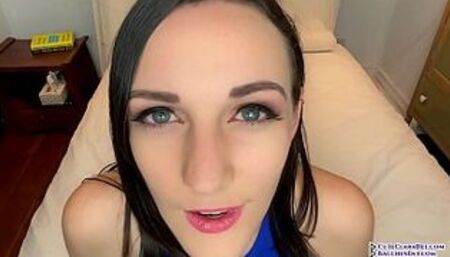 Clara Dee - Close Up Cum Begging and Cum in Mouth JOI