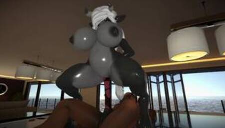 Juicy Furry Baby Curvy Dragon Rides Juicy Long Futanari Cock