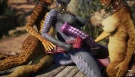 Busty Furry FUTANARI Girls Likes Big Monster Cock 3D Porn Game RPG Carnal Instinct