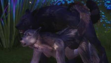 Rahn The Wolf Anal Knots & Cums Inside Female Wolf / Wild Life Furries