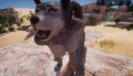Wild Life / Furry Wolf girl Rasha Porn HD