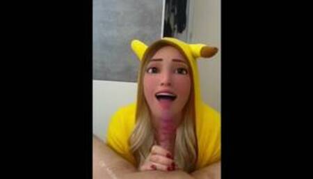 Pikachu wants to give you a sloppyblowjob