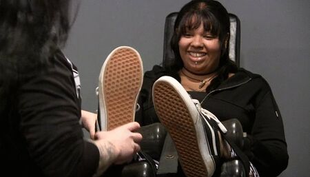 New girl Navae your going to LOVE her! feet tickled in SOCKS!