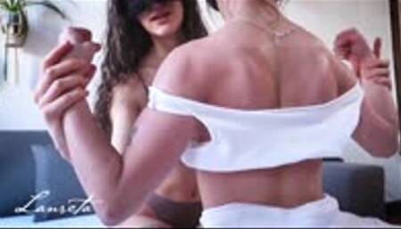 Non-Nude Muscle Show WIth 2 Girls