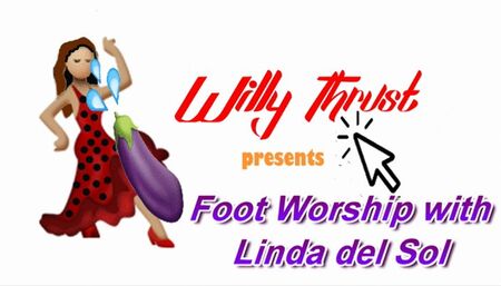 Foot Worship with Linda del Sol! I suck her feet, and she sucks ---
