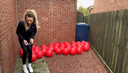 50 beach balls popped HD