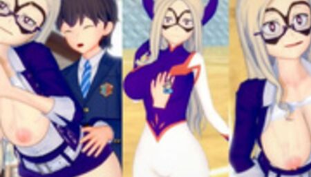[Hentai Game Koikatsu! ]Have sex with Big tits My Hero Academia Yu Takeyama.3DCG Erotic Anime Video.