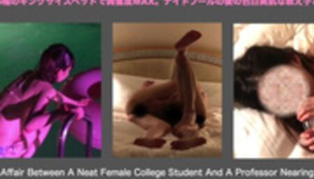 200cm幅のキングサイズベッドで興奮度MAX。ナイトプールの後の色白美肌な教え子との情事