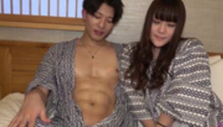 〜Reiyaのラブラブ温泉旅行〜露天風呂でイチャイチャ！パイパンデカマラで生ハメ中出しのリアルなSEXを覗き見！