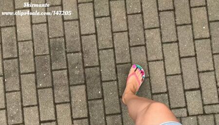 Back in my favorite flip flops