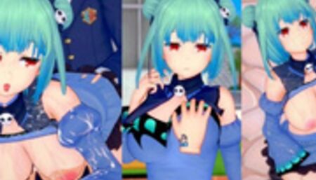 [Hentai Game Koikatsu! ]Have sex with Big tits Vtuber Uruha Rushia.3DCG Erotic Anime Video.