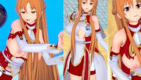[Hentai Game Koikatsu! ]Have sex with Big tits SAO Yuuki Asuna.3DCG Erotic Anime Video.